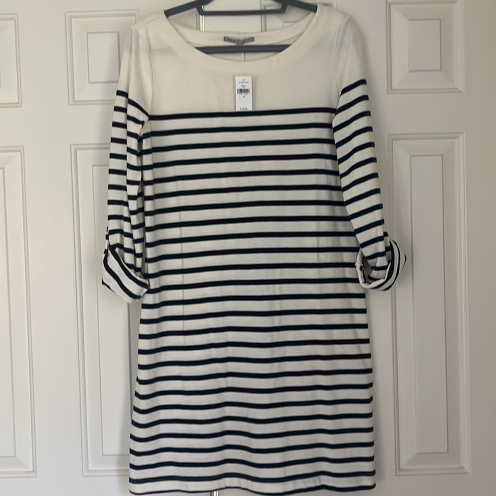 Navy/cream Gap dress